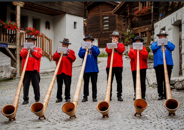 Joueurs de cor des Alpes
